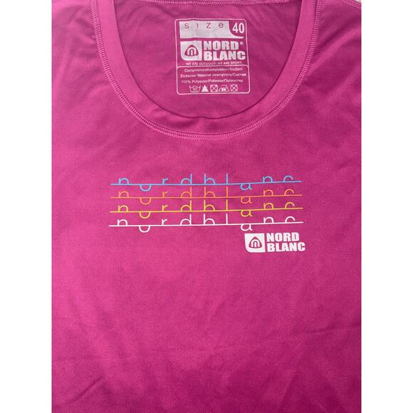 Nord Blanc Pink Women's Shirt Size 40 - Picture 3 of 4